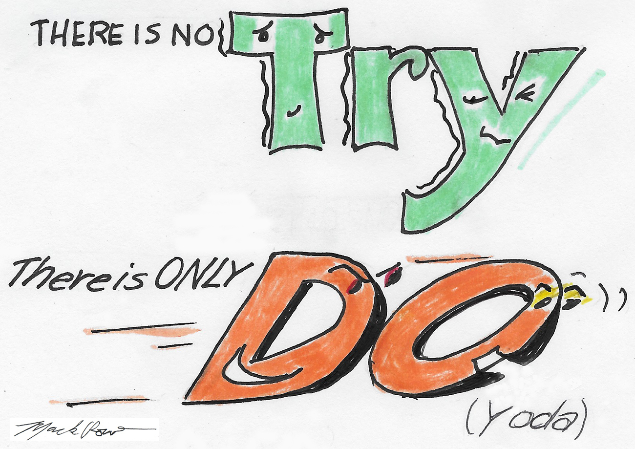 There is No Try, There is Only DO (Yoda) WordToons Blog Home
